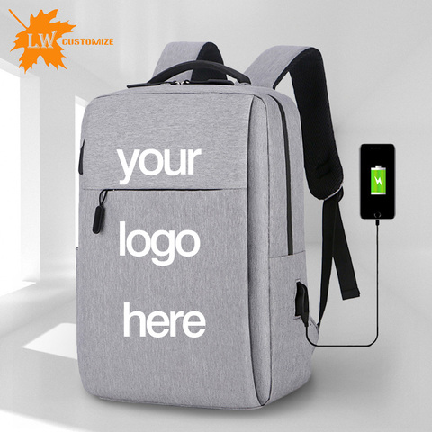 Customize Logo Splashproof Nylon 15.6” Laptop Backpack Business Men Bag School bags Fashion Travel Bagpack Casual Women LW-1903 ► Photo 1/6