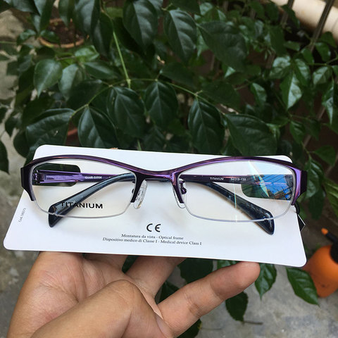 Premium pure titanium glasses frames for women half rim ► Photo 1/6