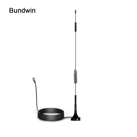 Bundwin 1.5m TS9 CRC9 SMA Male Connector GSM External Router Antenna 700-2700MHz 12dBi 2G 3G 4G LTE Magnetic Antenna ► Photo 1/6
