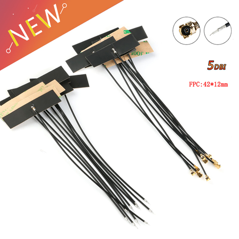 10Pcs 2.4Ghz WIFI Internal Antenna 5dBi IPX IPEX Connector FPC Omni Antenna IEEE 802.11 b/g/n WLAN System ► Photo 1/6