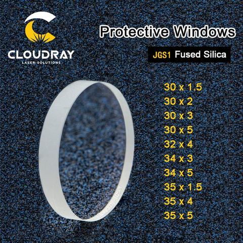 Cloudray Laser Protective Windows D30 - D35 Series Quartz Fused Silica for Fiber Laser 1064nm Precitec Raytools WSX ► Photo 1/5