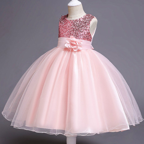 Baby Girls Sequins Flower Party Tutu Dress Clothes Children Girls Wedding Birthday Dress Clothing Infant Kids Christmas Costume ► Photo 1/6