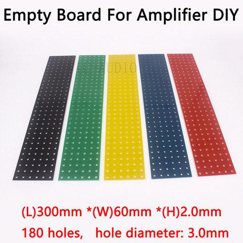 DIY Audio Board Tag Board Turret Board Test Board Empty Plate 300*60*2mm 180 Holes 1PC Amplifier Parts Free Shipping ► Photo 1/1