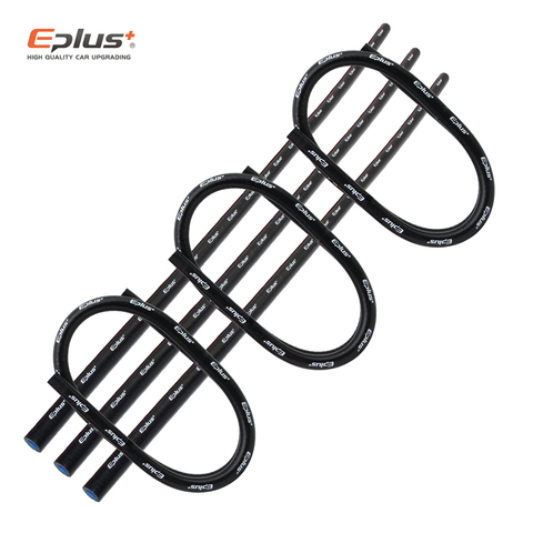 EPLUS Black soft Silicone tubing Hose Radiator Intercooler  Silicone pipeline Universal Braided Tube 3 layer 1M Multiple sizes ► Photo 1/6