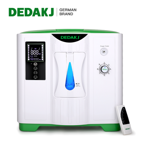 DEDAKJ Hot Sales DE-2A 2L-9L Home Care Portable Oxygen Concentrator Low Operation Noise Oxygen Generator HD LED Oxygene Machine ► Photo 1/6