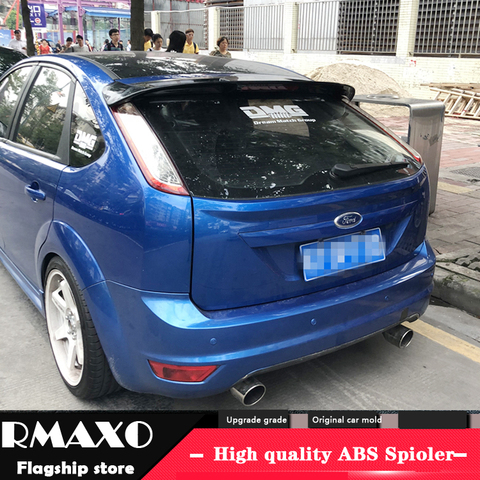 For Ford Focus Spoiler 2007-2011 Focus hatch-back High Quality  ABS Material Car Rear Wing Primer Color Rear Spoiler ► Photo 1/6