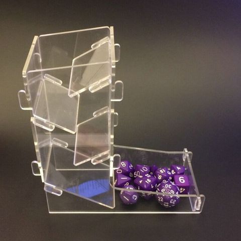 DND Acrylic Transparent Dice Tower DIY Board Game RPG Rolling Tower MTG Games ► Photo 1/6