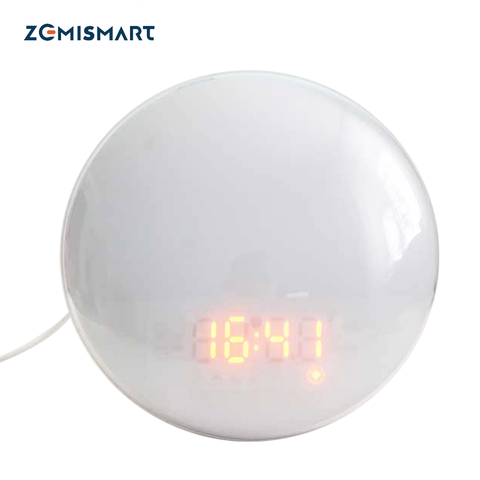 Zemismart Tuya WiFi Smart Wake Up Light with 7 Colors Sunrise/Sunset Smart Life Workday Alarm Clock Alexa Google Home Enable ► Photo 1/4