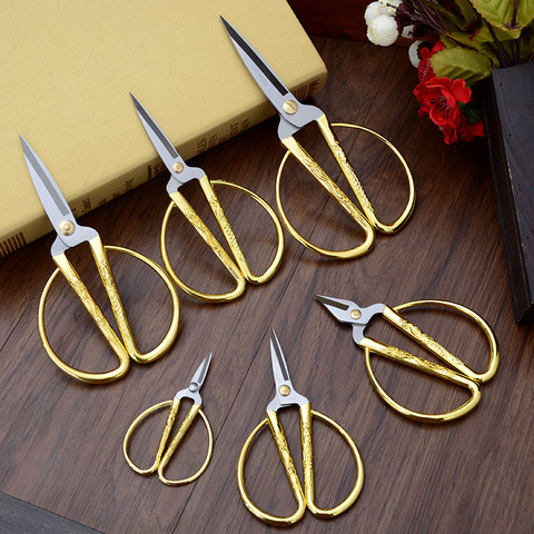 Stainless Steel Rose Gold Silver Needlework Sewing Scissor Short Cutter Embroidery Vintage Nail Household Shears Tailor Scissors ► Photo 1/6