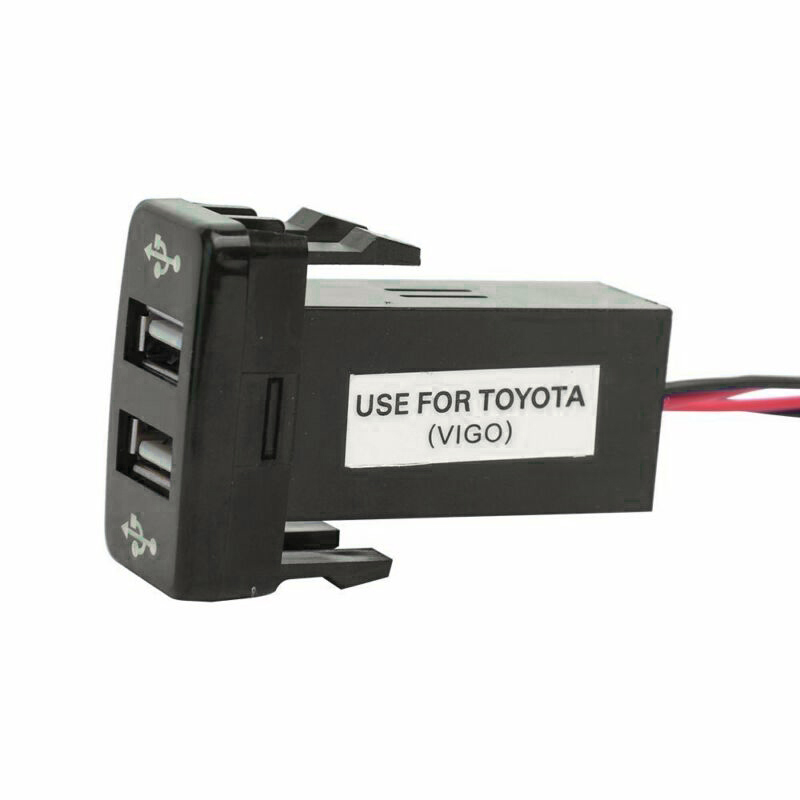Car 2-Port Rapid Dual USB Charger Accessory For Toyota Fortuner Hilux 2005-2014 ► Photo 1/4