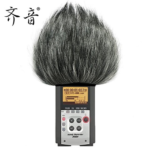 Dead Cat Microphone Windshield Noise Cancellation Windscreen  Install Artificial Fur Muff Cover For ZOOM H4N H2N Microphone ► Photo 1/6