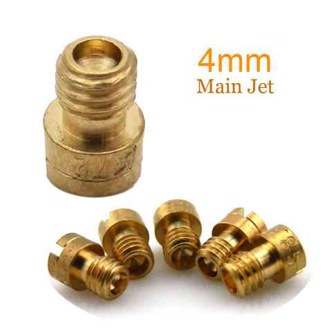 Motorcycle Carb 4mm Thread M4 Round Main Jet Size 60-110 For Mikuni Kenhin Carburetor Gy6 139qmb 50cc Injector Nozzle ► Photo 1/2