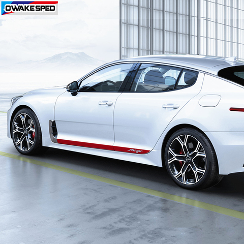 Car Door Side Skirt Sticker For KIA Stinger Auto Body Decor Vinyl Decal Racing Sport Stripes Auto Accessories ► Photo 1/6