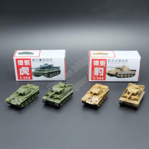 4PCS/Set 4D Sand Table Plastic Tiger Tanks World War II Germany Panther Tank 1:144 Scale Finished Model Toy ► Photo 1/5