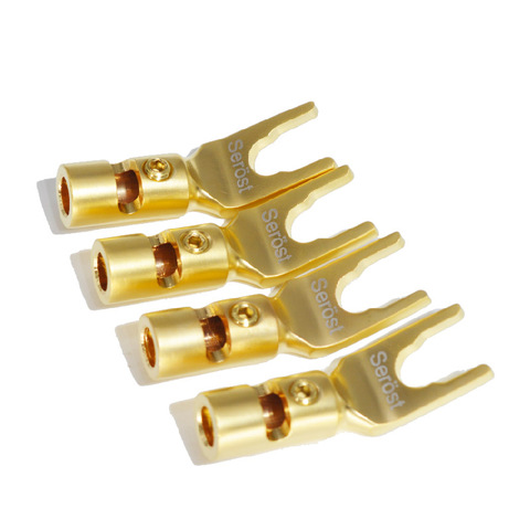 HiFi Serost YY Type Y Type U HiFi Speaker connectors Banana Plugs pure copper Connectors Speaker connectors ► Photo 1/6