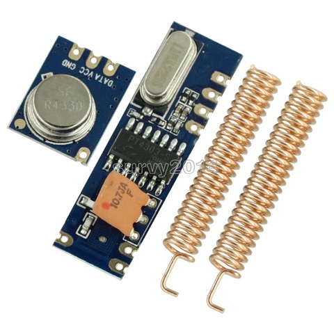 433MHz 100 Meters Wireless Module Kit ASK Transmitter STX882 + ASK Receiver SRX882 + 2Pcs Copper Spring Antenna ► Photo 1/4