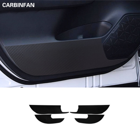Car Styling Side Door Inner Decal Anti-kick Protective Carbon fiber Flim Sticker 4Pcs/Set For Toyota RAV4 RAV 4 2022 ► Photo 1/6
