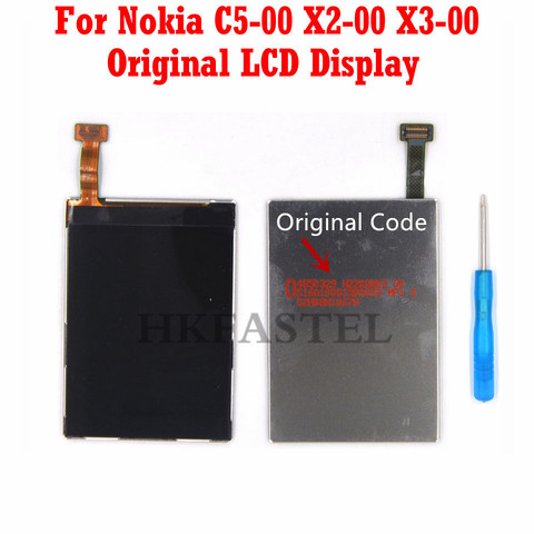 HKFASTEL Brand Original LCD For Nokia X2 X2-00 X3 X3-00 C5 C5-00.