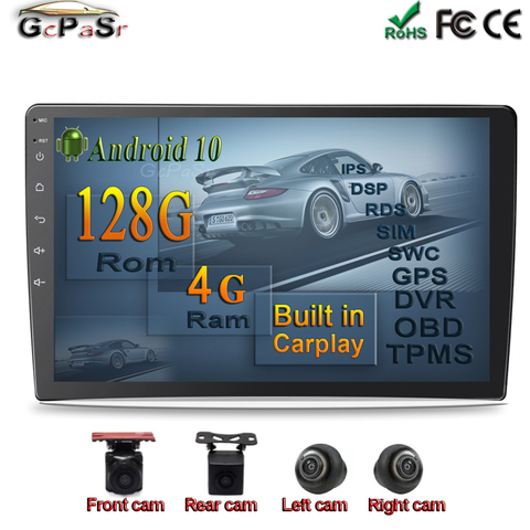 HD 3D 360 degree Car bird eye surround view 4 way camera driving , for Android monitor AHD touch screen ► Photo 1/5