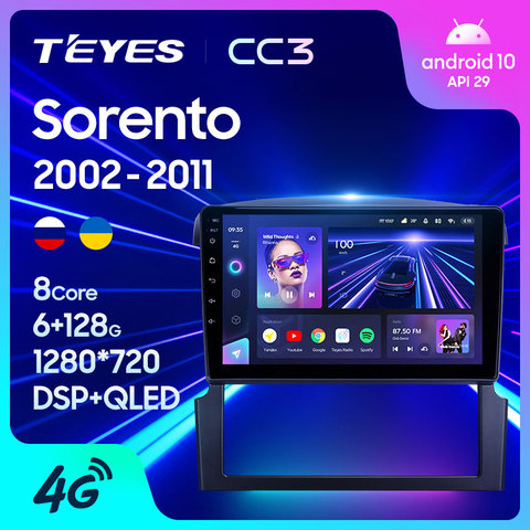 TEYES CC3 For Kia Sorento BL 2002 - 2011 Car Radio Multimedia Video Player Navigation stereo GPS Android 10 No 2din 2 din dvd ► Photo 1/6