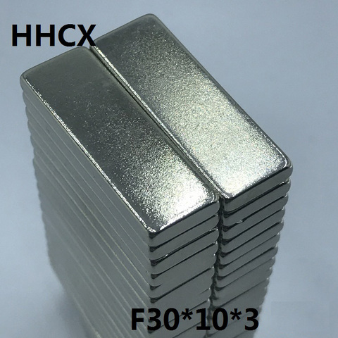 50pcs/lot magnet 30x10x3 N35 Strong Square NdFeB Rare Earth Magnet