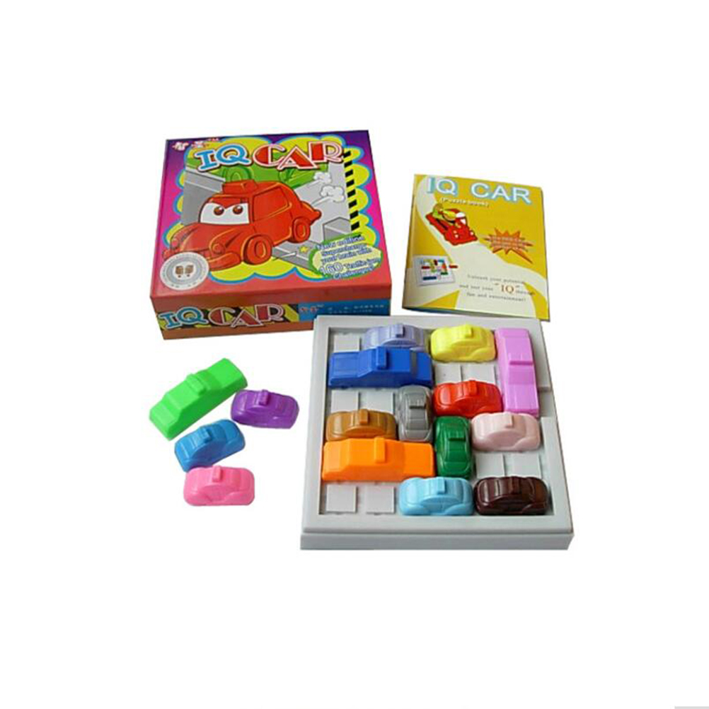 Kids Colourful Rush Hour IQ Car Traffic Jam Puzzle Game Educational Logic Toys