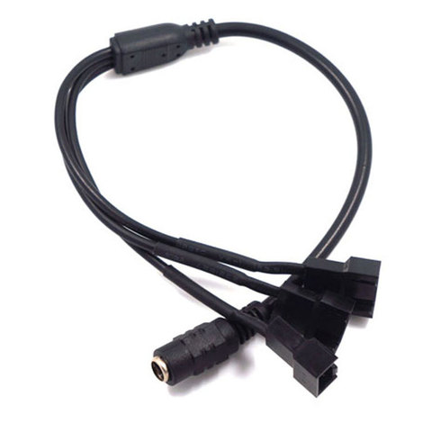 DC 5.5*2.1 mm Female 1 to 1 2 3 4 12V 4Pin PWM Fan Adapter Power Supply Connector Cable ► Photo 1/6