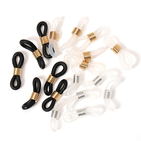 100 pcs Ear Hook Eyeglasses Spectacles Chain Glasses Retainer Ends Rope Sunglasses Cord Holder Strap Retainer End Loop Connector ► Photo 1/6