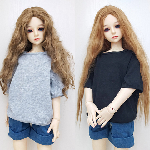 30/45/60 cm BJD Doll Clothes T shirt+Denim shorts for 1/3 1/4 1/6 Joint Doll Fashion BJD SD DD doll accessories Boys girls toys ► Photo 1/6