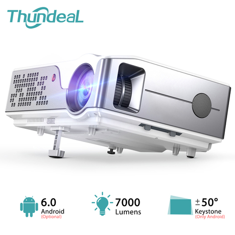 ThundeaL Full HD Projector Native 1920 x 1080P WiFi Android 6.0 Projector 7000Lumens Beamer Home Theater 3D Video Proyector ► Photo 1/6
