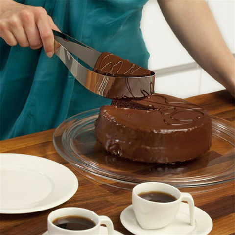New Stainless Steel Cake Pie Slicer Server Cake Cutters Cookie Fondant Dessert Tools Kitchen Gadget ► Photo 1/6