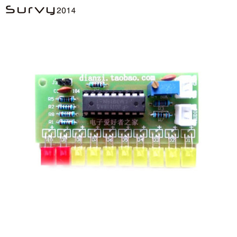 1 PCS Electronic diy kit LM3915 Audio Level Indicator DIY Kit Electronic Production Suite Good diy electronics ► Photo 1/5