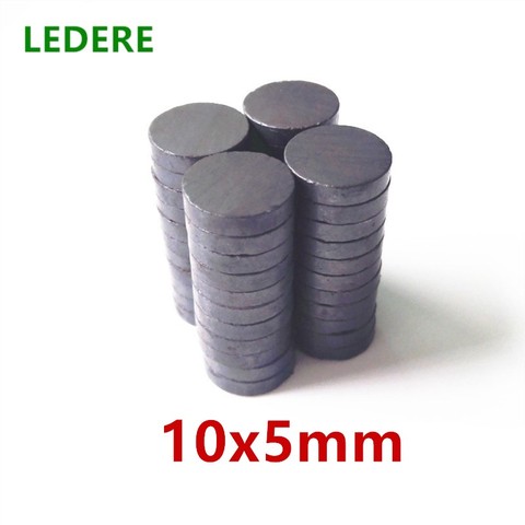 2-500pc/lot Disk Ferrite Magnet 10x5 mm magnet fridge ferrite magnet ring ferrite magnet for speakers magnet black 10*5 mm mini ► Photo 1/6