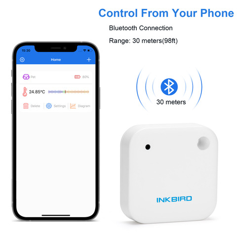 Inkbird 3 Types of IBS-TH2 Smart Bluetooth Thermometer&Hygrometer Temperature Humidity Sensor for Home Weather Station Data Expt ► Photo 1/6