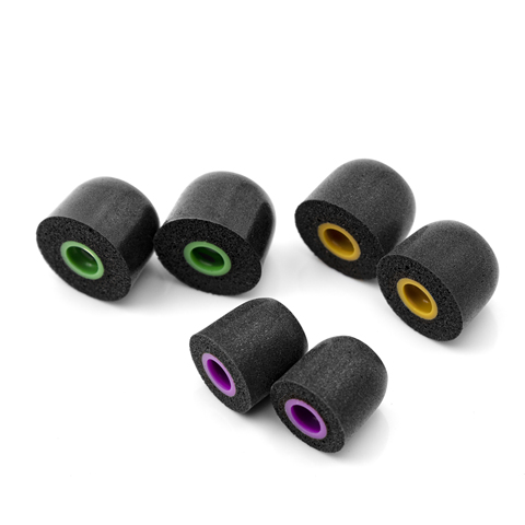 Tripowin Spiral Groove Memory Foam Eartips, 3 Pairs, Suitable for 4.5mm-6.5mm Earphone ► Photo 1/6