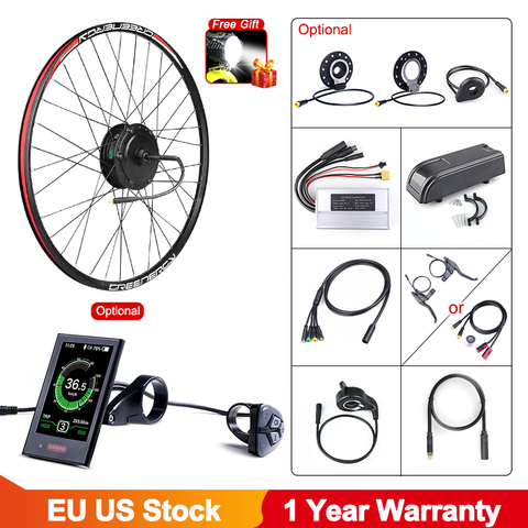 48V 500W Bafang Rear Wheel Drive eBike Conversion Kit Electric Bicycle Gear Hub Motor for D Freewheel Disc Engine e-Bike Kit ► Photo 1/6