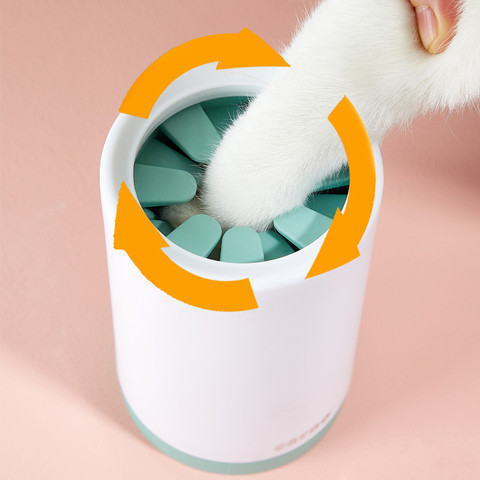 Dog Paw Cleaner Cup for Small Large Dogs Portable Outdoor Pet Foot Washer Cup Paw Clean Brush Soft Silicone Foot Wash Combs ► Photo 1/6