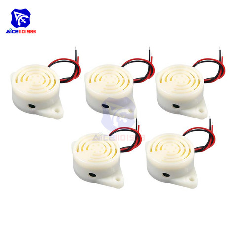 diymore 5PCS/Lot SFM-27 DC 3-24V 90dB Sounder Intermittent Beep Alarm Electronic Buzzer SFM-27 Intermittent Sound Buzzer Sounder ► Photo 1/1