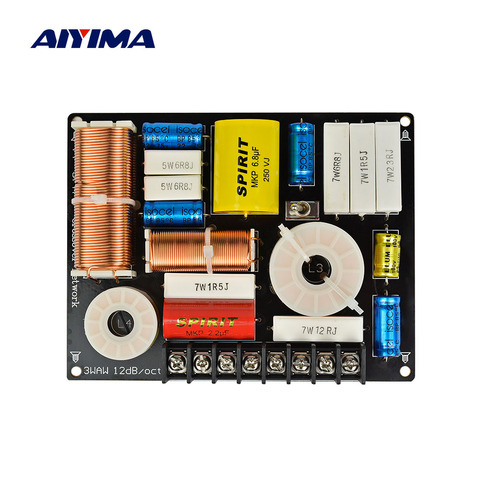 AIYIMA 280W 3 Way Audio Speaker Crossover Treble+ Midrange+ Bass Independent Filter Frequency Divider for DIY Speaker DIY 1PC ► Photo 1/6