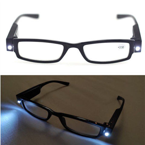 Multi Strength LED Reading Glasses Eyeglass Spectacle Diopter Magnifier Light UP ► Photo 1/6