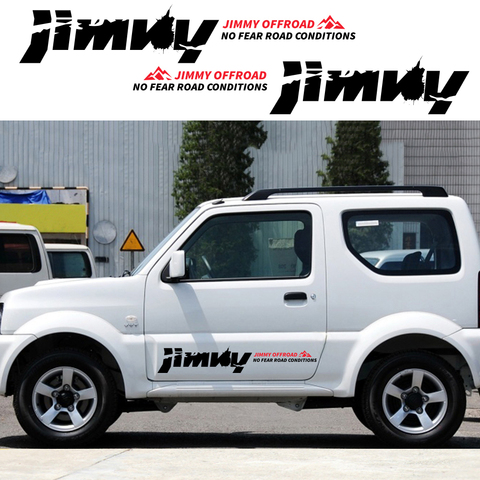 2Pcs For SUZUKI JIMNY Car Side Stickers Vinyl Film Auto 4WD offroad Decals Automobile Decoration Car Tuning Styling Accessories ► Photo 1/6