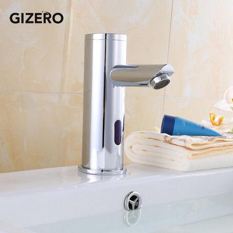 Single Cold Automatic Sensor Faucet DC Battery 6V Hands Free Touchless Deck Mounted Sink Sensor Taps torneira ZR1032 ► Photo 1/6
