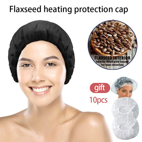 microwavable hot head thermal heat cap heating steamer for hair care beauty Flax seed Baked oil Unplugged Repair damaged Nursing ► Photo 1/6