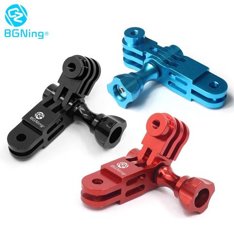 BGNing Aluminum Three-Way Pivot Arm Mount Adapter for GOPRO Hero Session 8 7 6 5 OSMO MAX for XiaoYi SJ GitUp Sport Camera ► Photo 1/6