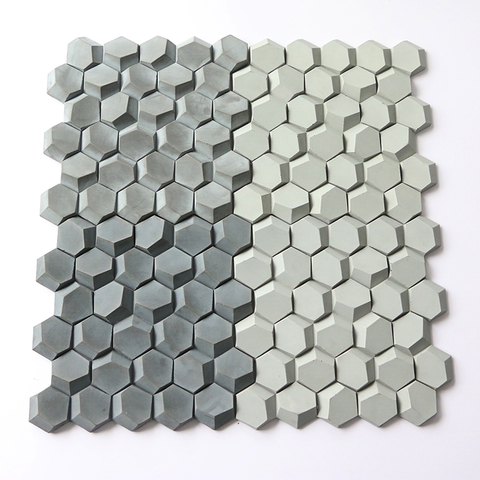 3D honeycomb design concrete wall tile silicone mold cement floor tile mold home decoration TV wall background wall tile mold ► Photo 1/6