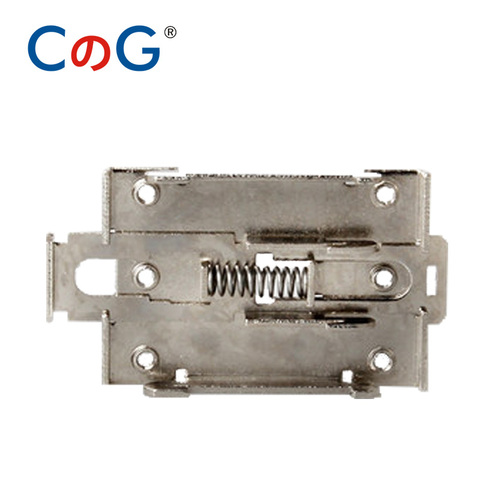 1PCS Clamp For Single Phase SSR 10A 40DA 25DA AA DD 35MM DIN Rail Fixed Solid State Relay Clip Clamp With 2 Mounting Screws ► Photo 1/4