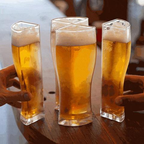 1000ML Beer Glass Mug Large Capacity Beer Mug Glass Crystal Glass Cup Pint  Glass Transparent With Handle for Club Bar Party Home - AliExpress