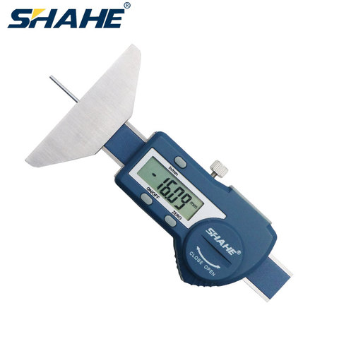 SHAHE Digital Depth Gauge 0-25mm/0-50 mm Tread Depth Gauge For Car Tire Digital Depth Calipers Measuring Tools ► Photo 1/6