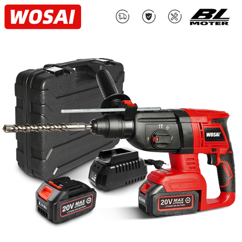 WOSAI MT Series 20V Multifunctional Rotary Hammer Brushless Motor Cordless Impact Hammer Electric Drill Pick for Switch Freely ► Photo 1/6
