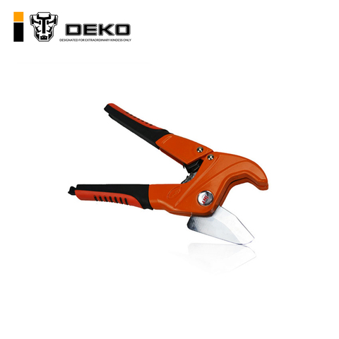 DEKO PVC Pipe Plumbing Tube Plastic Hose Cutter Pliers Tool Ratcheting Type Cutter ► Photo 1/6